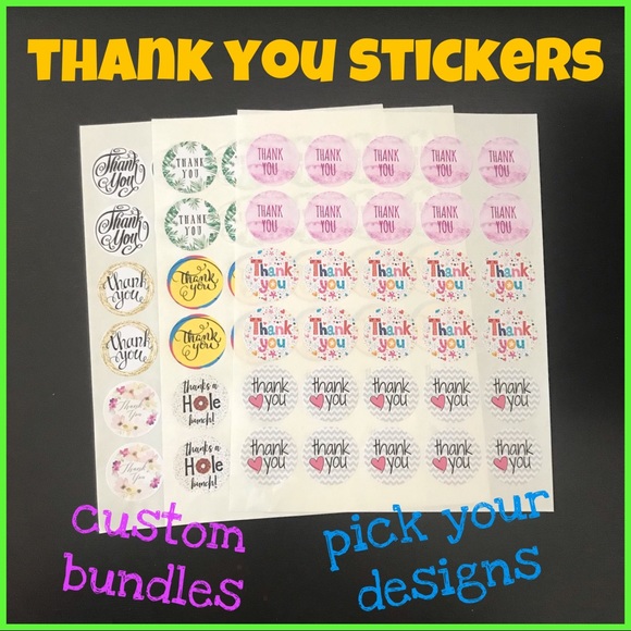 200 thank you stickers - Picture 1 of 4